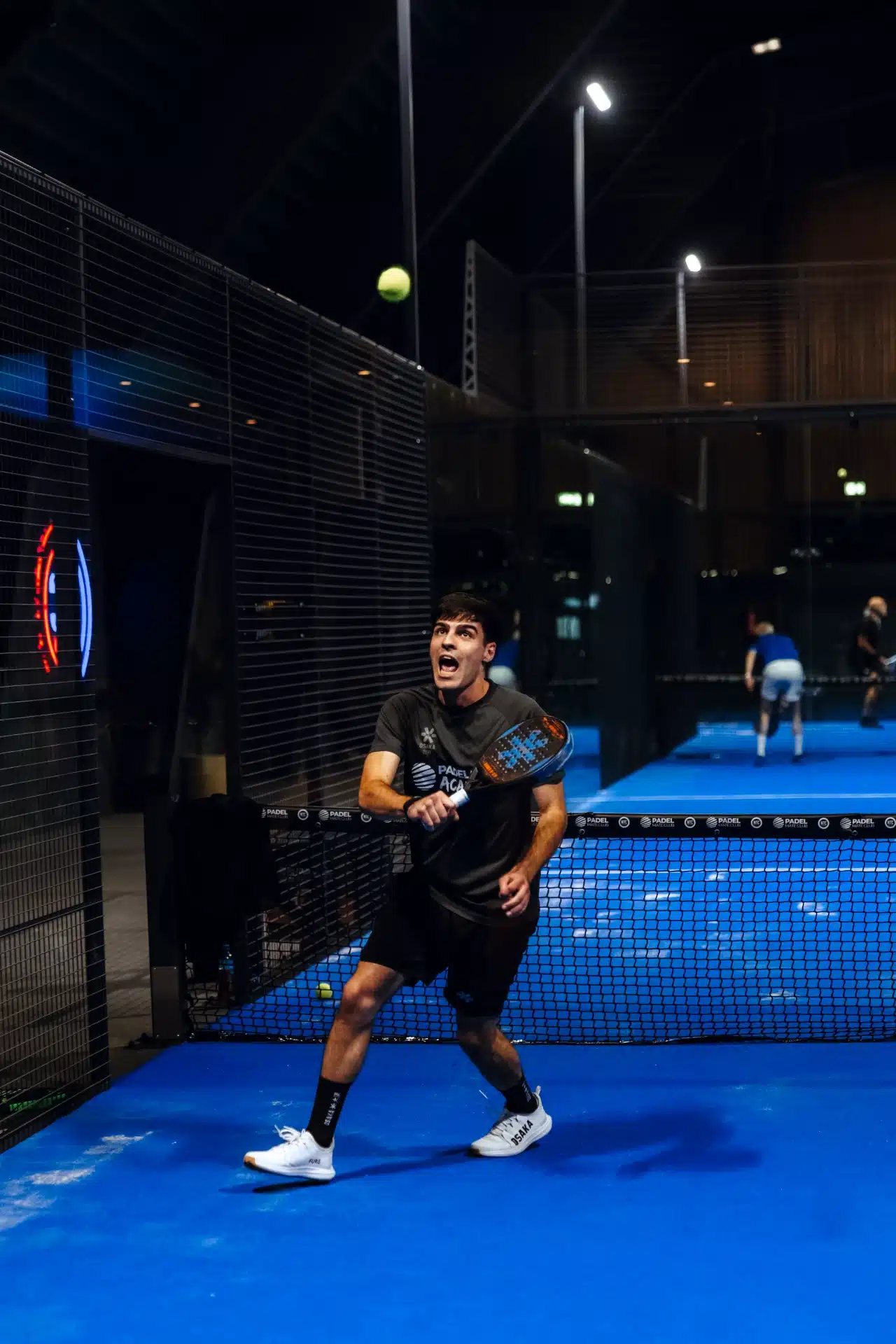 Fanatieke padelspeler