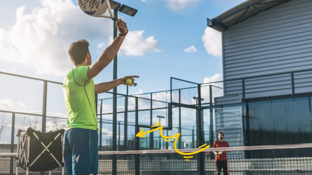 Racket hitting during padel